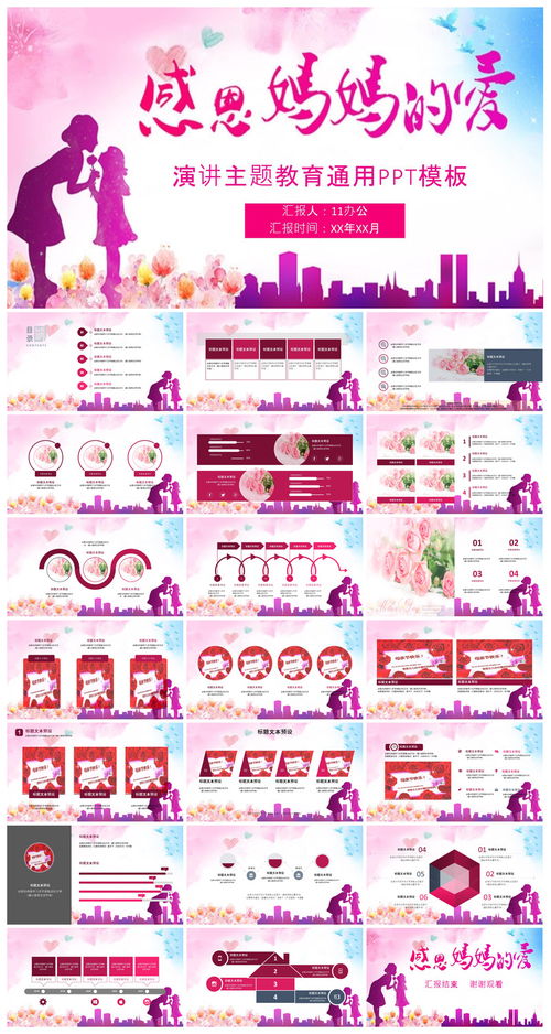 感恩母亲节 温馨活动策划与心理健康教育主题PPT